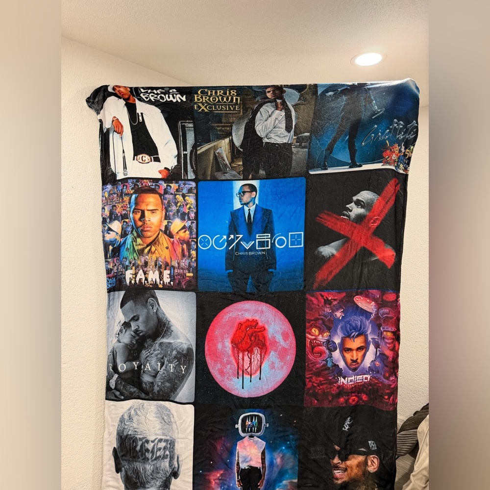 Chris brown album cover Graphic Blanket